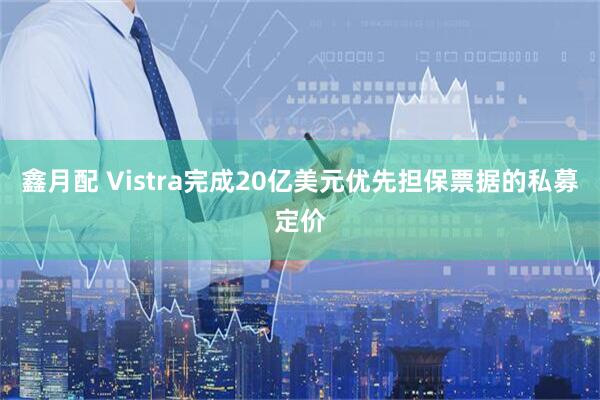 鑫月配 Vistra完成20亿美元优先担保票据的私募定价